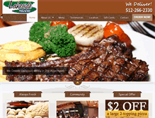 Tablet Screenshot of lakesidepizzagrill.com